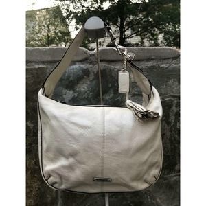 Coach bone Avery Leather Hobo Purse #F23960 (u300